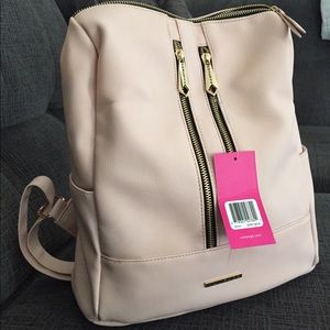 NEW WITH TAGS Rampage pink leather backpack